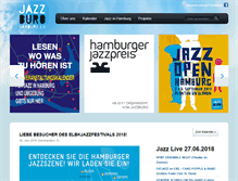 Tablet Screenshot of jazzbuero-hamburg.de